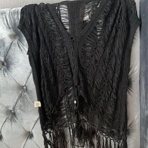 Beach coverup black